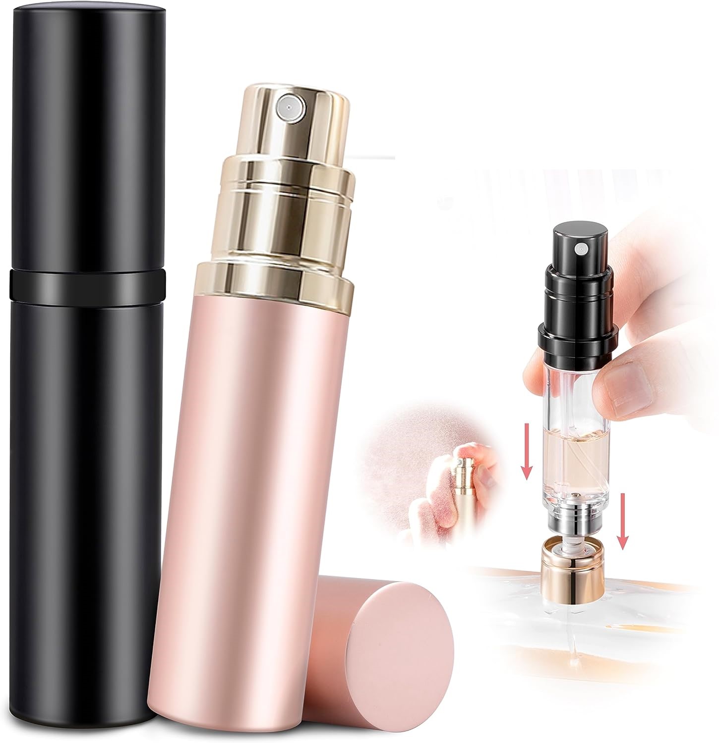 楽天市場】アトマイザー ワンタッチ補充・持ち運び便利 香水