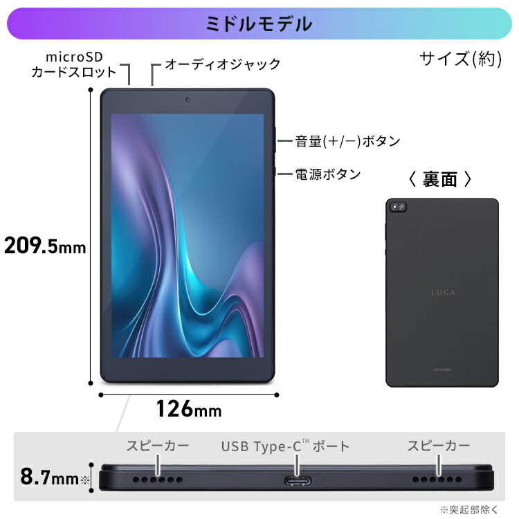 楽天市場】[スーパーSALE☆最大3,300円OFF]タブレット 8インチ 128GB