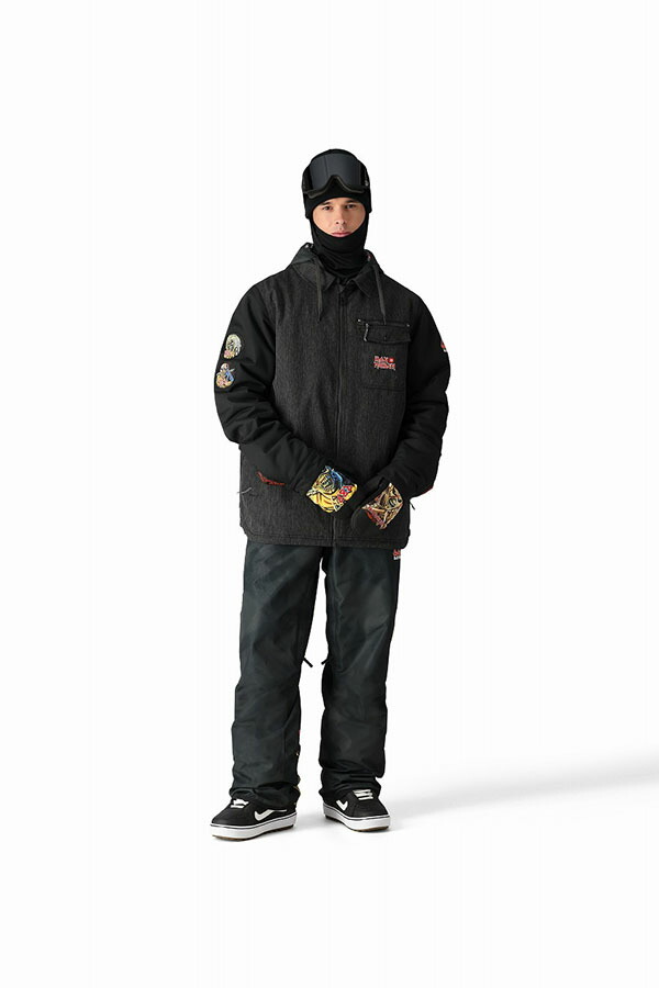 FYVE 日本限定 スノーボードウェア カーゴジャケット ブラックXL f214