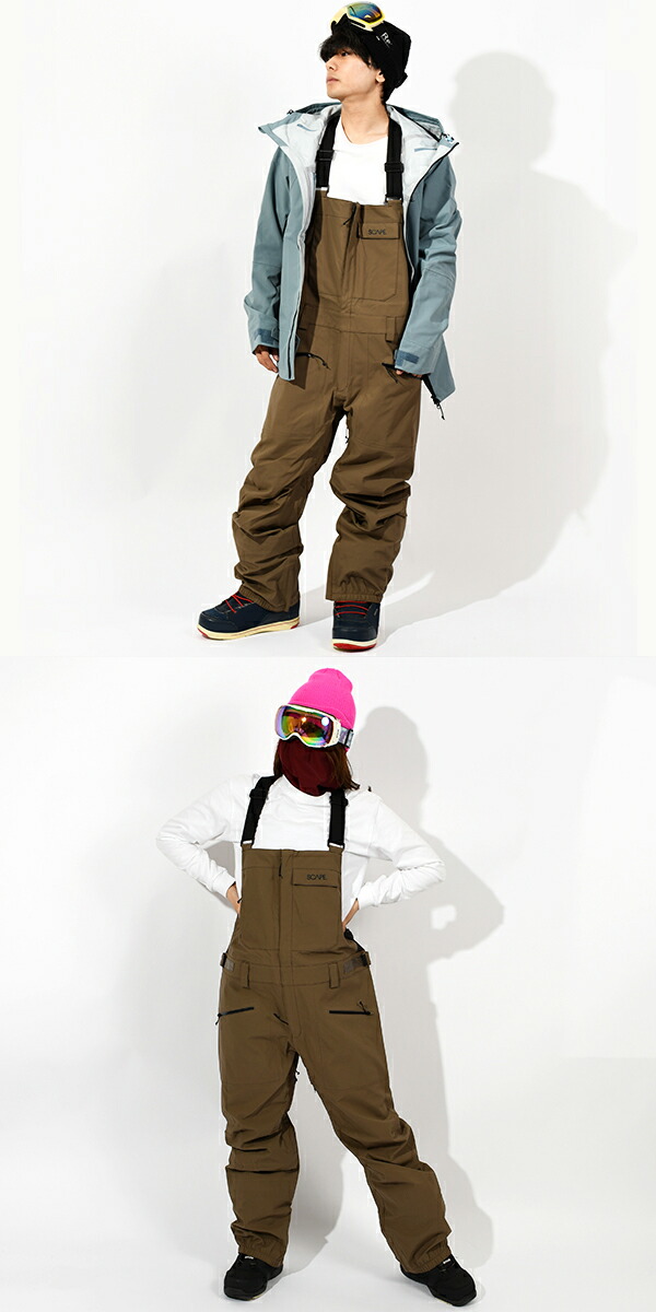 楽天市場】送料無料 スノーボードウェア SCAPE エスケープ BIB PANTS