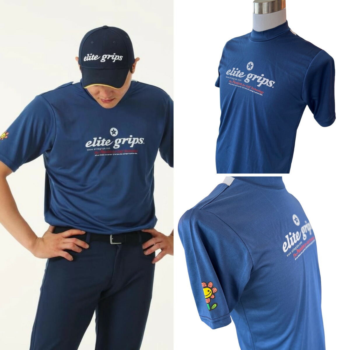 楽天市場】【モックネック半袖 】 ゴルフウエア 半袖シャツ メンズ