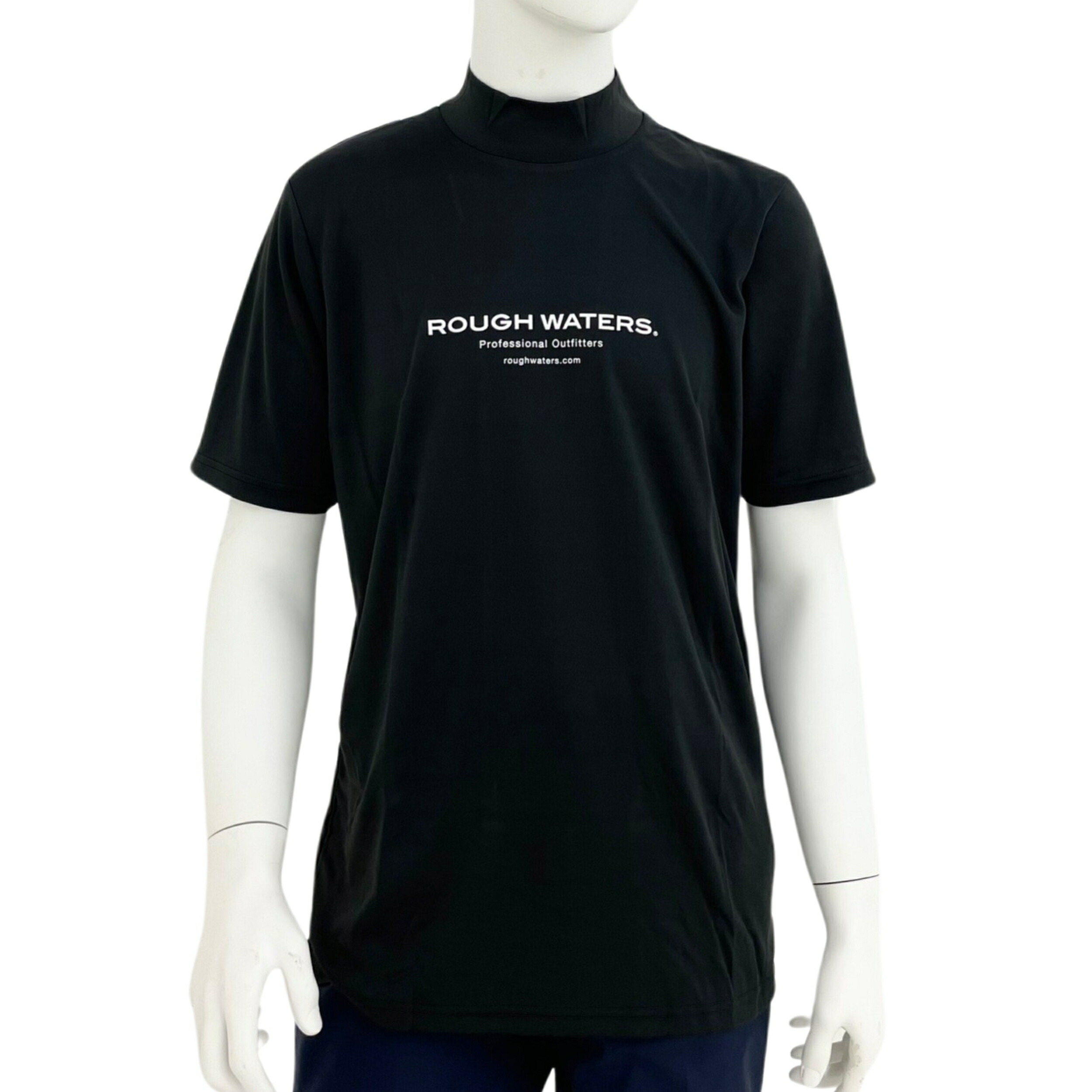 楽天市場】【長袖モックネックシャツ】シンプルデザイン【ROUGH WATER