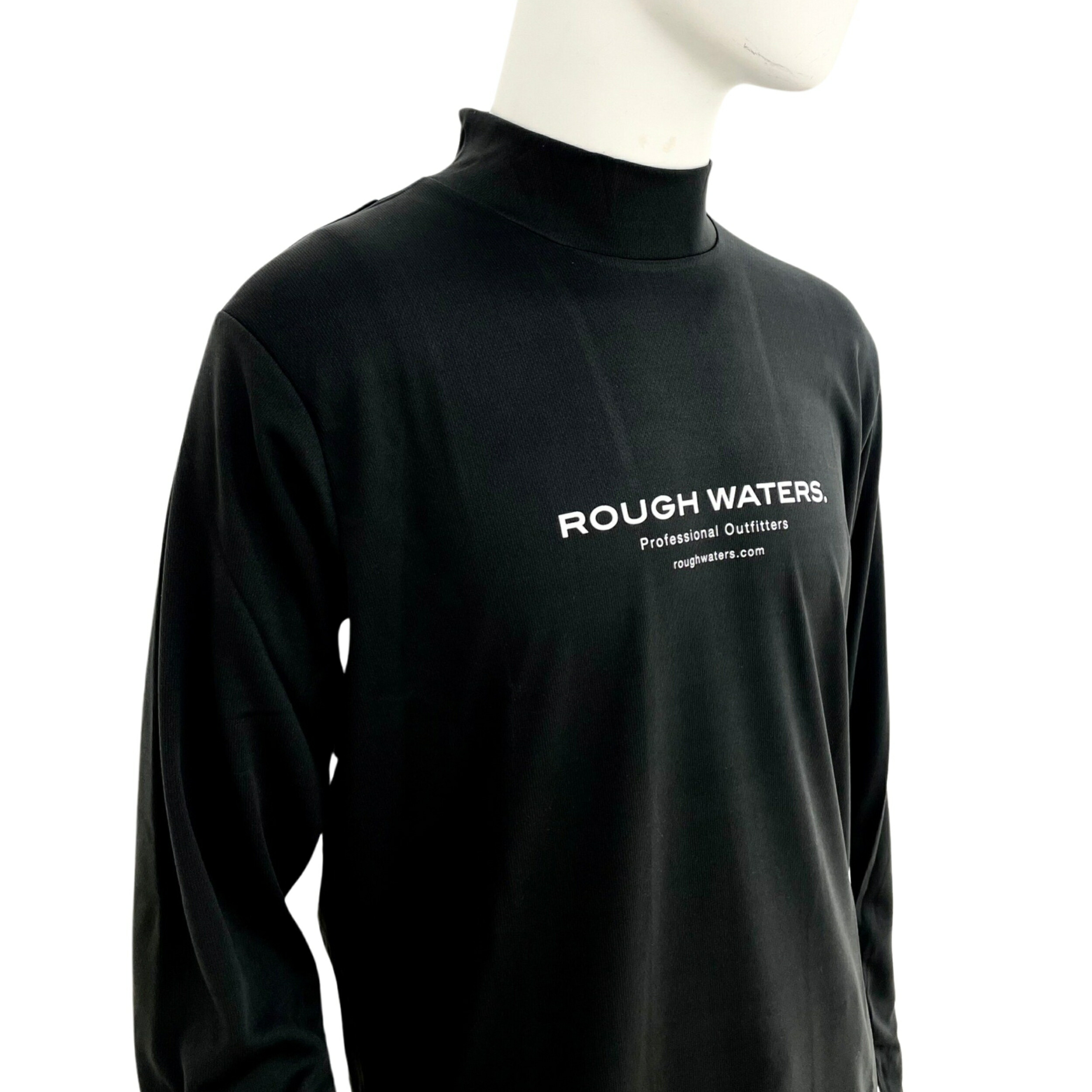 楽天市場】【長袖モックネックシャツ】シンプルデザイン【ROUGH WATER