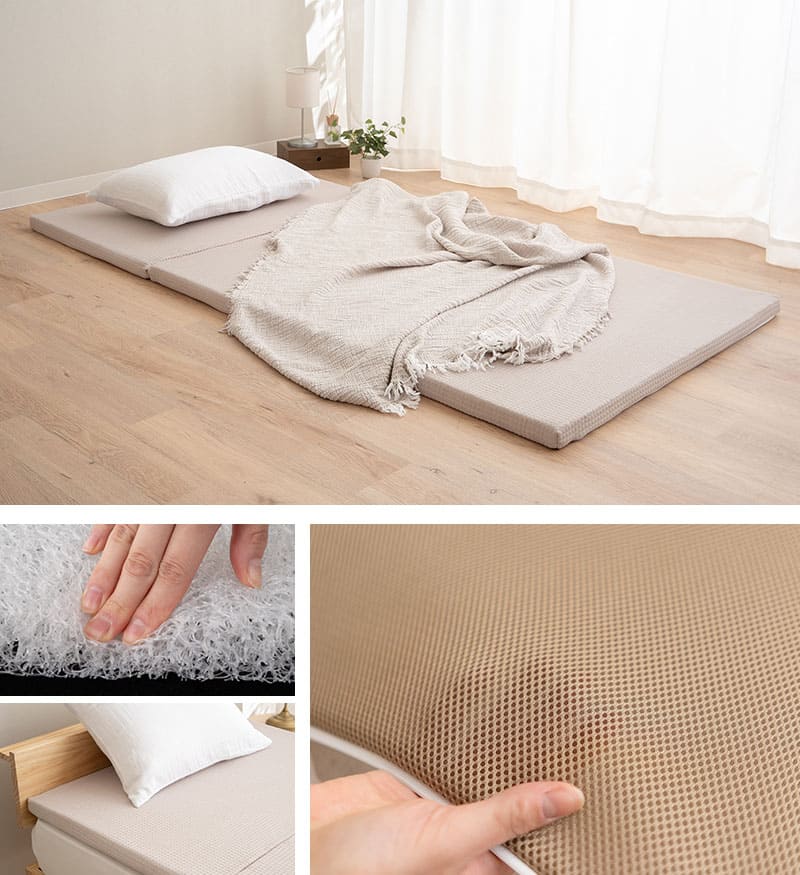 3Dエアファイバー マットレス シングル 高反発 折り畳み可 楽天市場