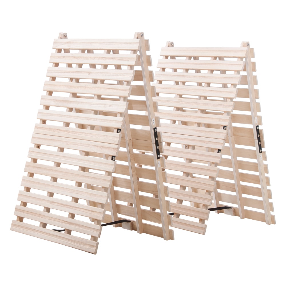 楽天市場】すのこベッド 折りたたみ 天然桐 二つ折り ベッドフレーム