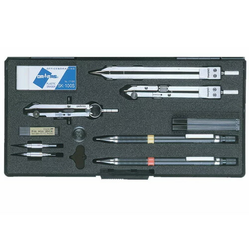 楽天市場】【ドラパス独式製図器セット】独式7本組 16品 製図器セット