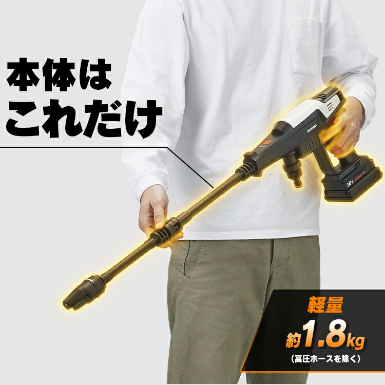 楽天市場】【10%OFF!!】高圧洗浄機 18V 充電式 JHW-201 アイリス