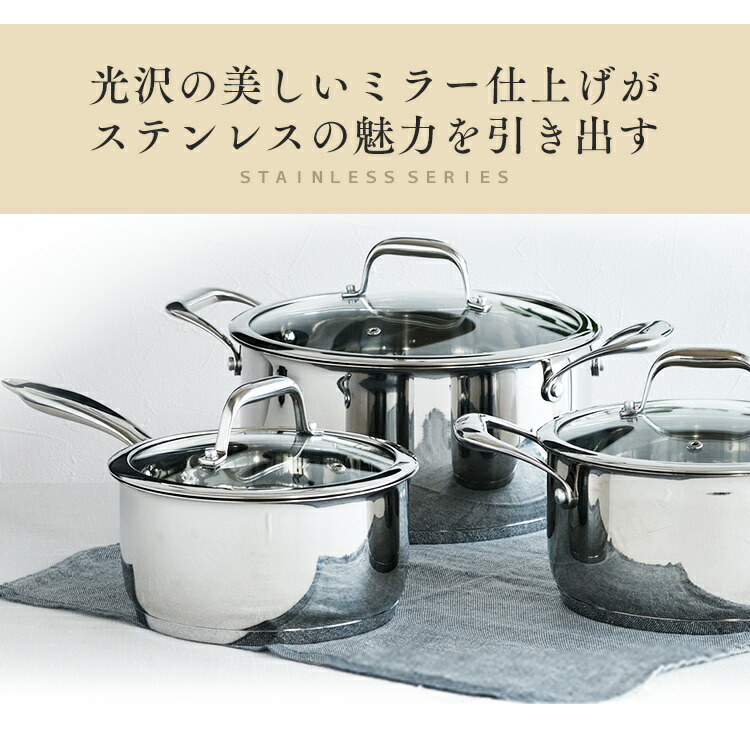 楽天市場】ステンレス両手鍋 深型 ガラスふた付 24cm SP-P24