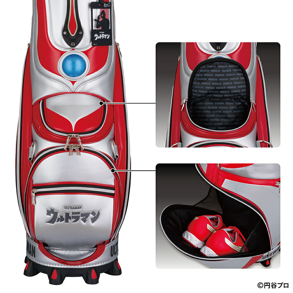 楽天市場】メーカー直販 復刻 ウルトラマン キャディバッグ ゴルフ