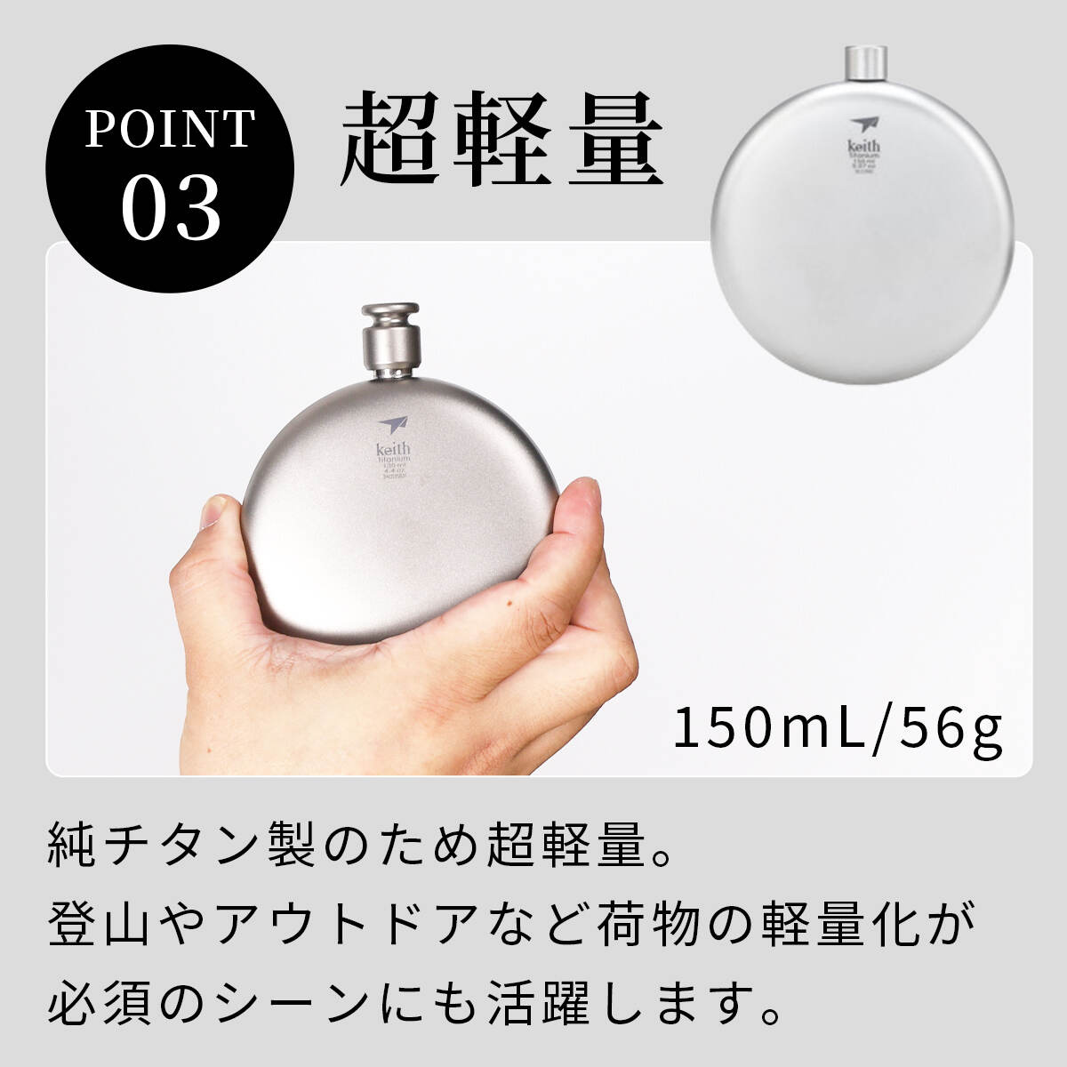 楽天市場】☆25%OFFクーポン 3/1〜3/10☆ キース Keith 純チタン丸形