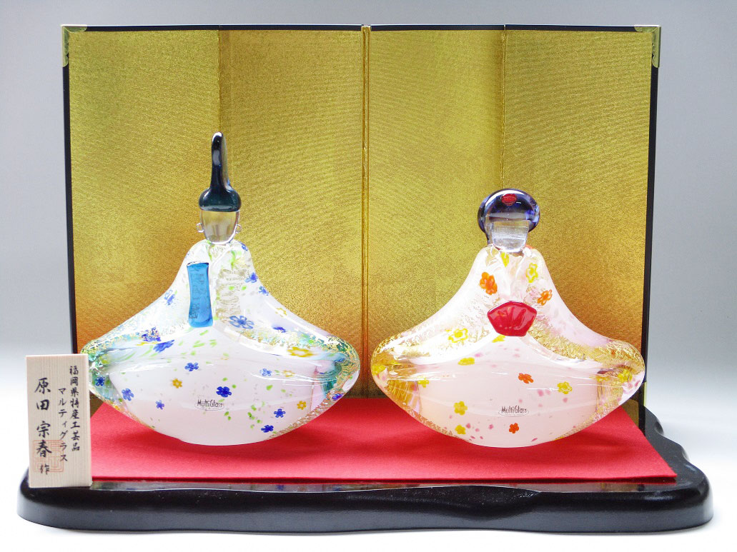 楽天市場】【ふるさと納税】マルティグラス ガラス置物 飾雛 OH-014P
