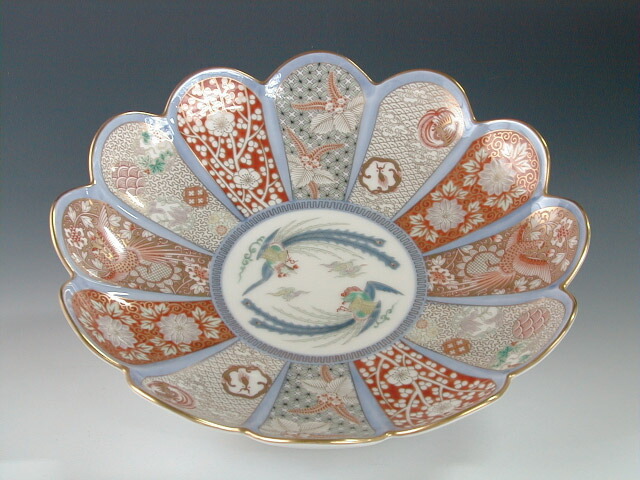 楽天市場】【ふるさと納税】有田焼 染錦金彩鳳凰 菊割親皿【深川製磁