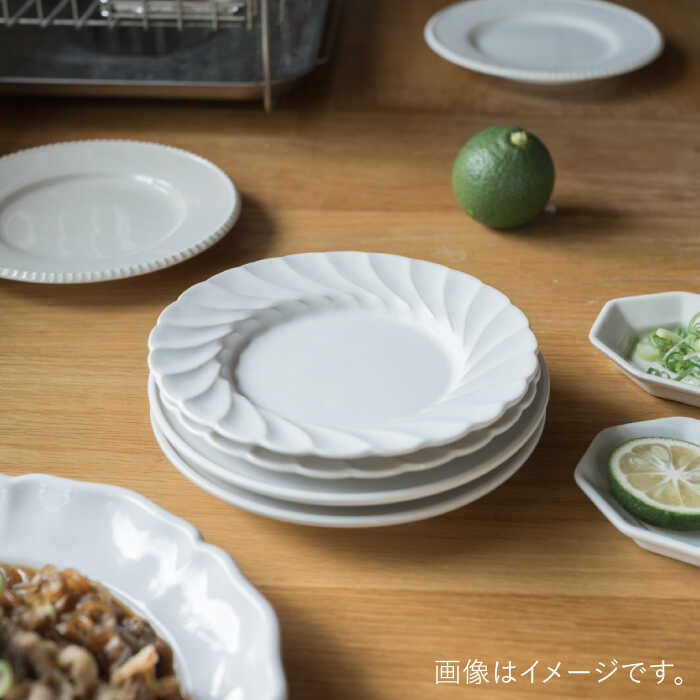 楽天市場】【ふるさと納税】【波佐見焼】輪花丸皿 白マット 2枚セット