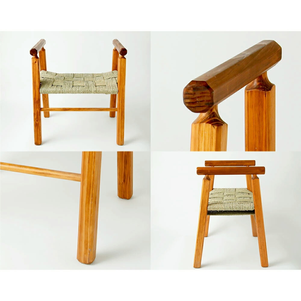 楽天市場】【ふるさと納税】い草縄 椅子 杉 黒×グレー いす 腰かけ