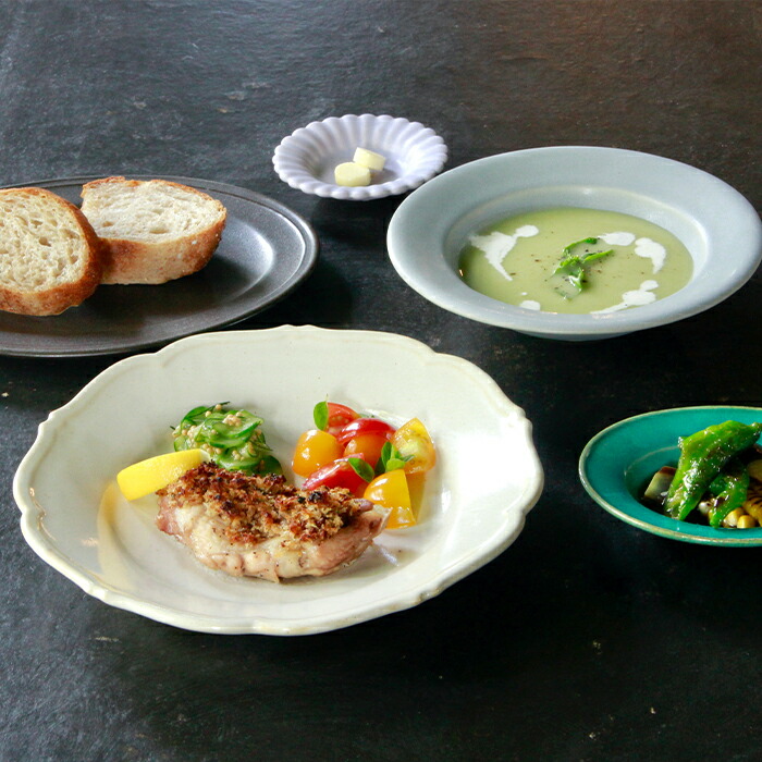 楽天市場】【ふるさと納税】【Awabi ware】輪花皿M ペアセット（白磁