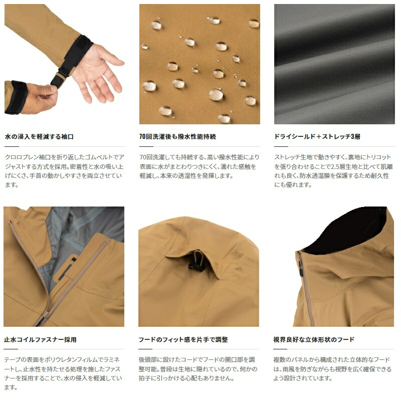 楽天市場】シマノ RA-025W ショートレインジャケット XL チャコール