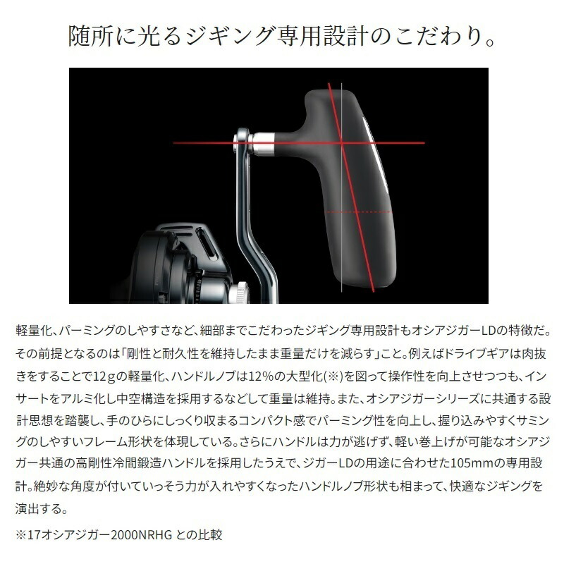 オシアジガー LD 2500HG シマノ ジギング ブリ ヒラマサ カンパチ