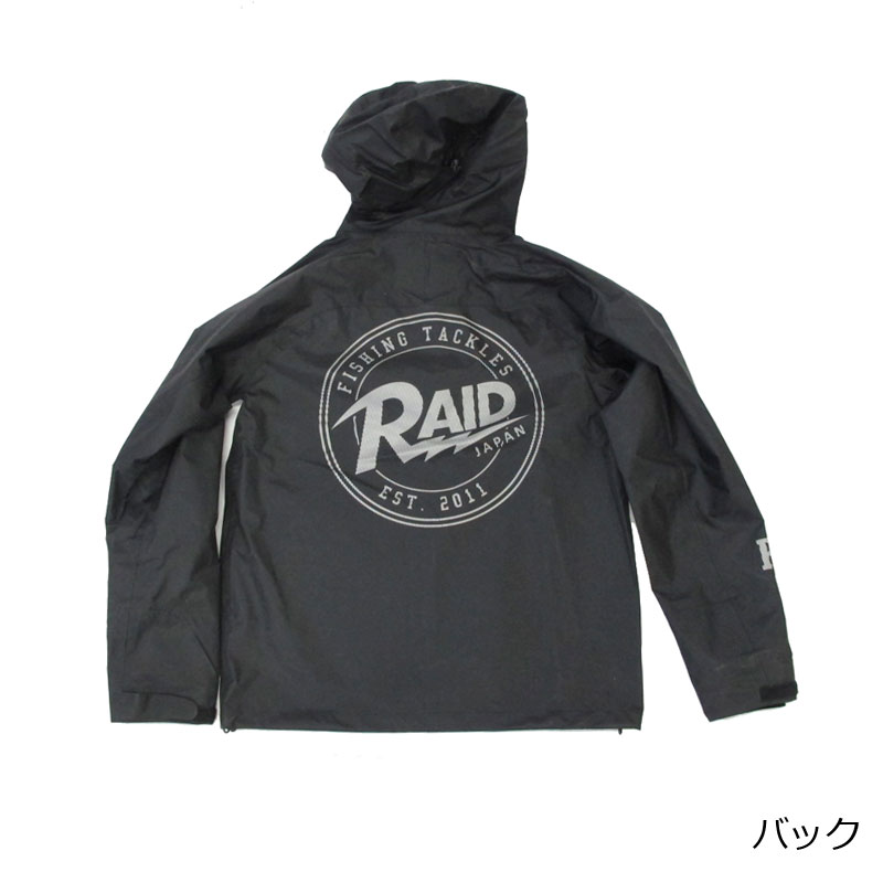 楽天市場】レイドジャパン RJFT RAINWEAR RJRWS-1 BLACK ブラック L