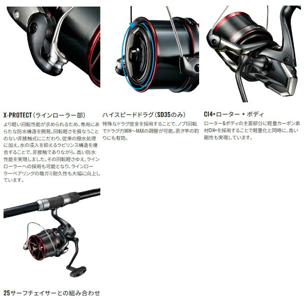 楽天市場】≪'25年6月新商品！≫ シマノ '25 サーフリーダー SD 35