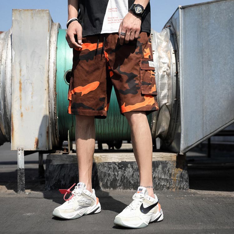 楽天市場】迷彩 ミリタリー パンツ ワークパンツ 5分丈 カモフラ柄