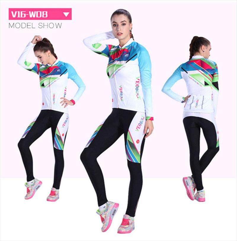 楽天市場】サイクルウェア上下セット レディース 長袖長裾 サイクル