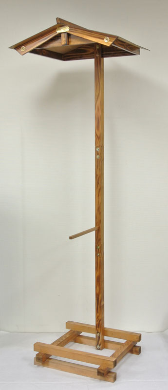 楽天市場】盆提灯 門燈 門提灯スタンド『倒れにくい 木製 門提灯台(大