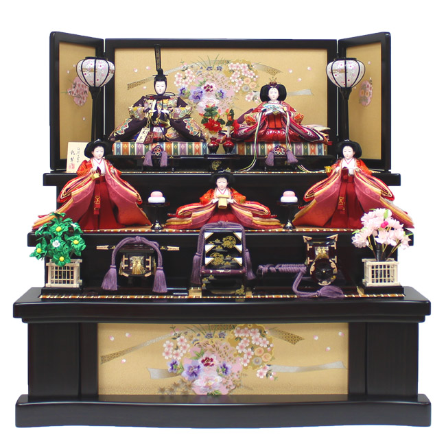 楽天市場】【藤田人形限定商品】【雛人形】【五人飾り】【三段飾り