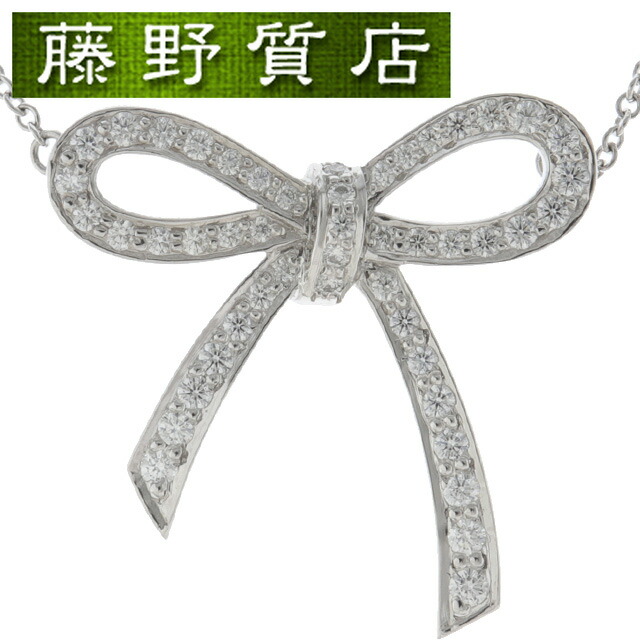 楽天市場】(新品仕上げ済) ティファニー TIFFANY ボウ リボン ダイヤ