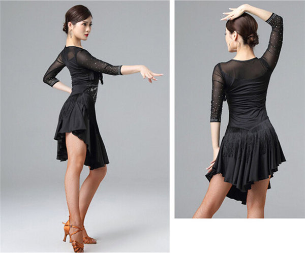 楽天市場】社交ダンス ラテンドレス 人気 ラテンダンス フリンジタイプ