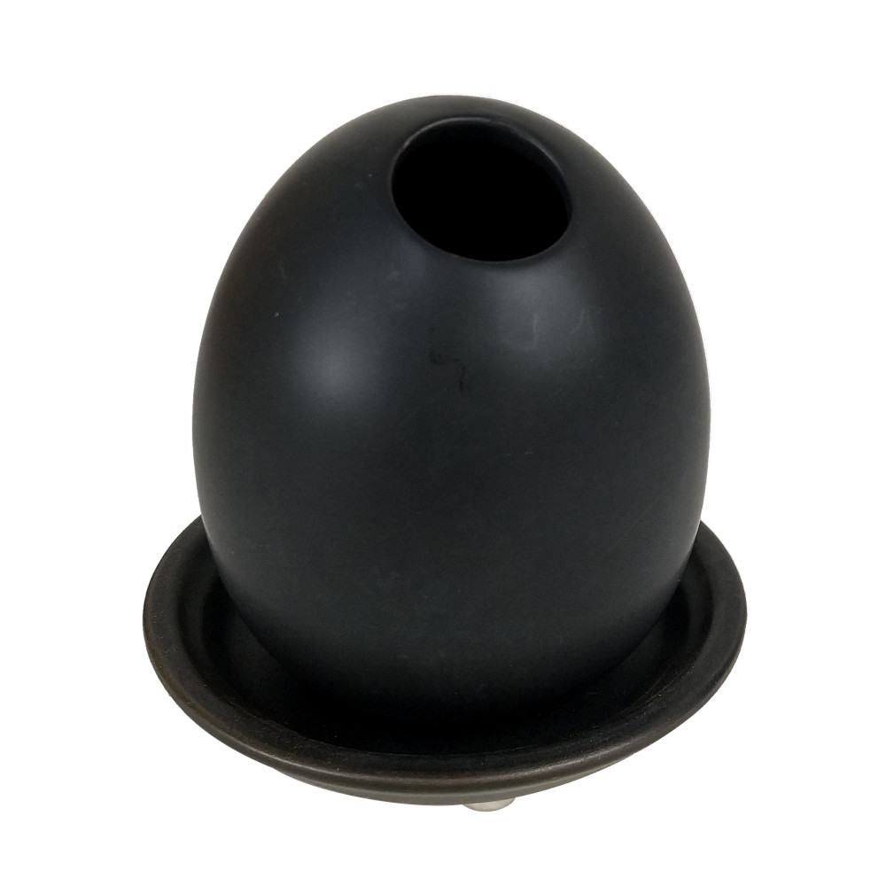 楽天市場】卵型黒陶器鉢 皿付き【植木鉢 黒 ブラック おしゃれ 新生活