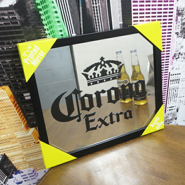 楽天市場】コロナビール パブミラー CORONA EXTRA 木枠付き 送料無料