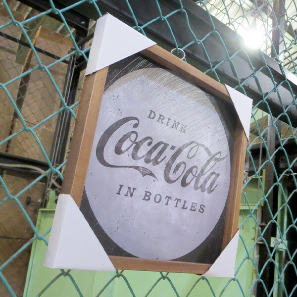 楽天市場】コカコーラ 看板 アメリカン メタルサイン 木枠 コカコーラ