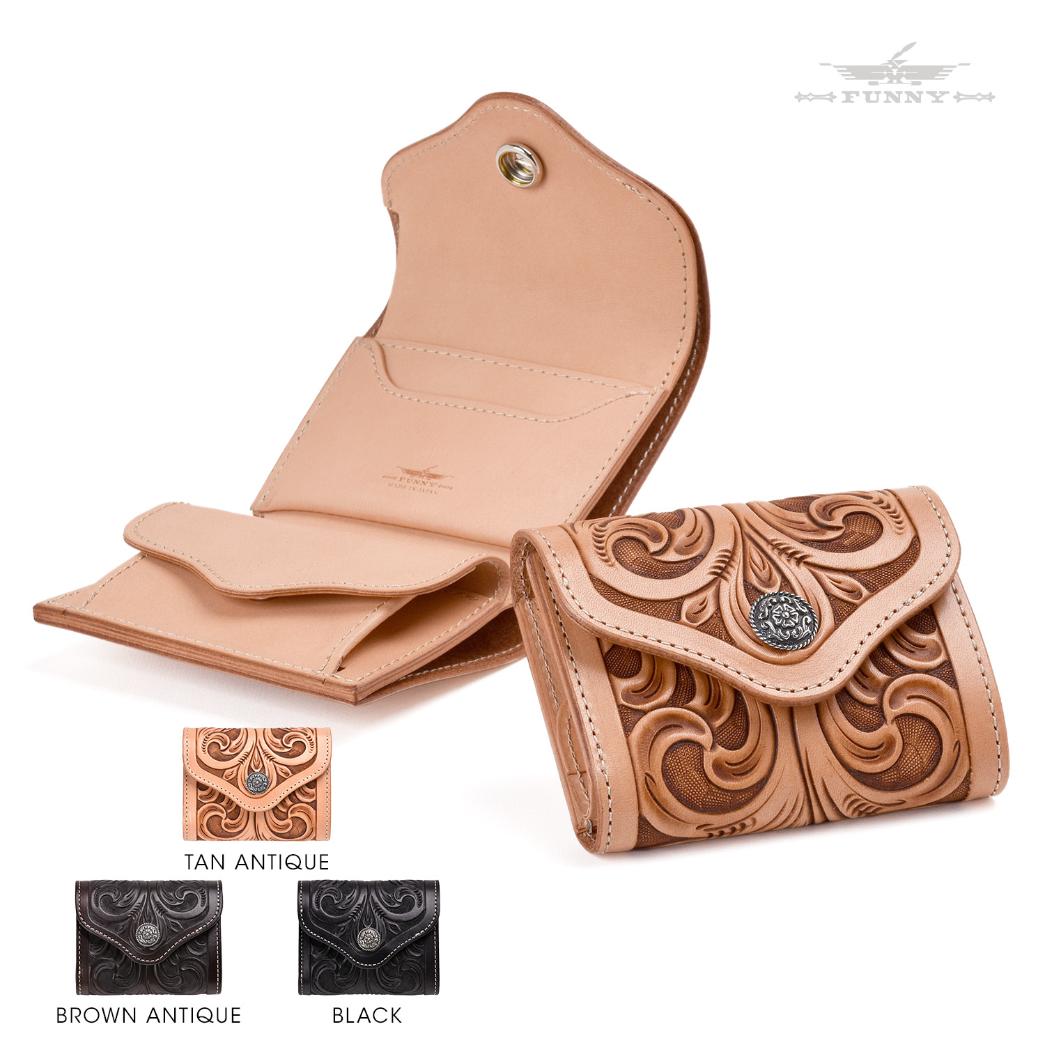楽天市場】【FUNNY公式ストア】 ファニー ペブル クラフト 財布
