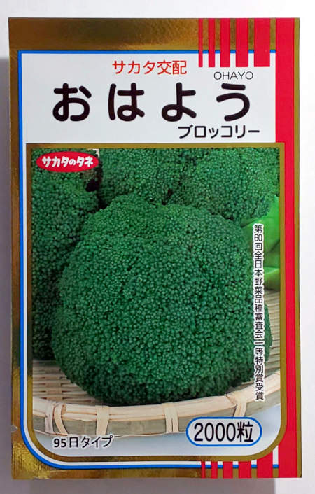 楽天市場】【サカタのタネ】おはようブロッコリー 2000粒 : 船木種苗店