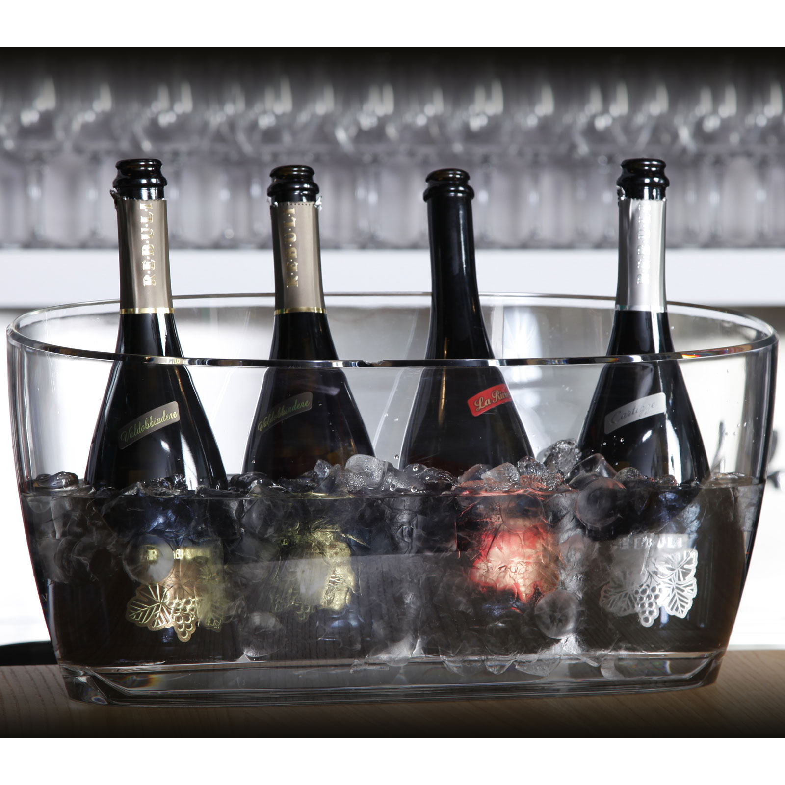 楽天市場】ワインクーラー アクリル スリムワインクーラー 横並び 大型