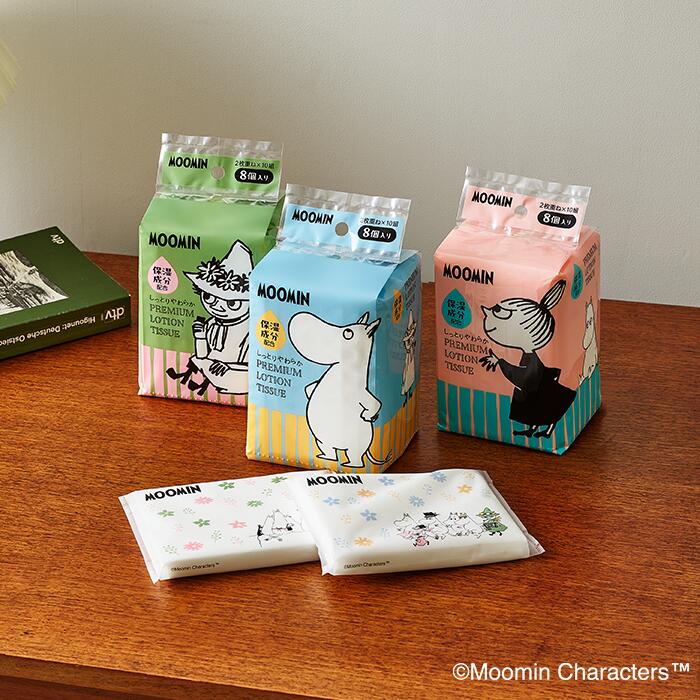 楽天市場】河野製紙 MOOMIN「ムーミン」保湿ティッシュセット［3箱+2