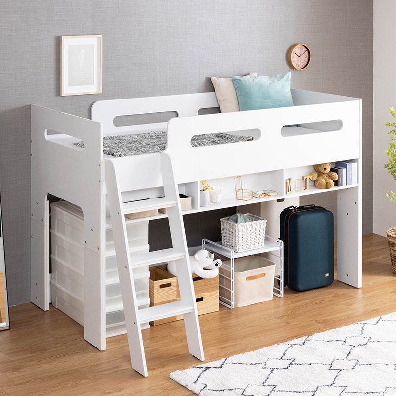 楽天市場】【10%OFFクーポン☆3/5 23:59まで】 ロフトベッド ロー