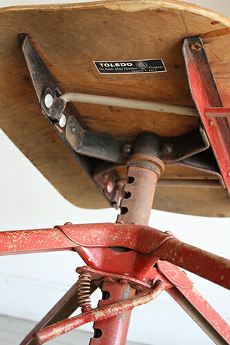 楽天市場】【中古】アンティーク エンジニアチェア 回転キャスター付き