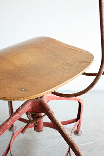 楽天市場】【中古】アンティーク エンジニアチェア 回転キャスター付き