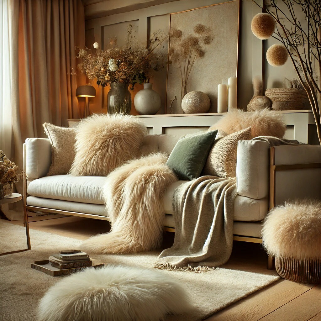 楽天市場】ムートンシーツ （約）140x200cm ダブルサイズ 毛足25mm