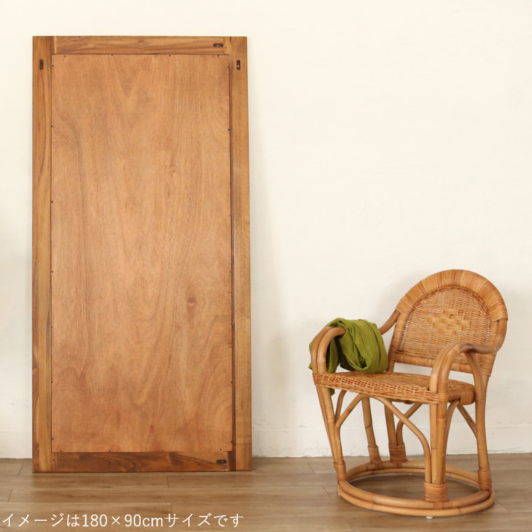 楽天市場】【開梱設置】ミラー 鏡 木製 木目 おしゃれ 大型 180×90