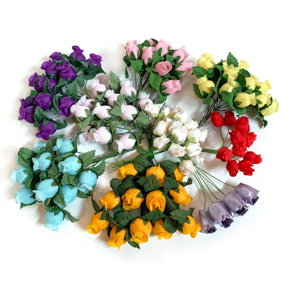 楽天市場】造花 「あふれるミニローズ」アソートセット 106本入り （1