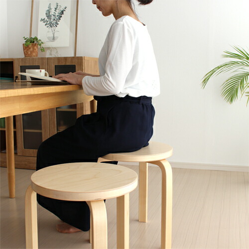 楽天市場】アルテック スツール 60 ナチュラル バーチ材 3本脚 完成品