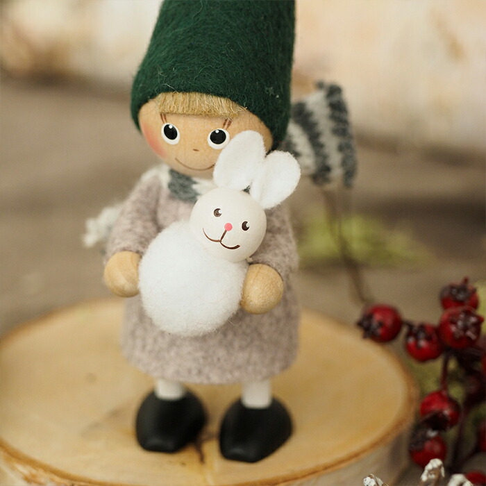 楽天市場】【今季完売】ノルディカニッセ 2025 新作 ウサギを抱えた