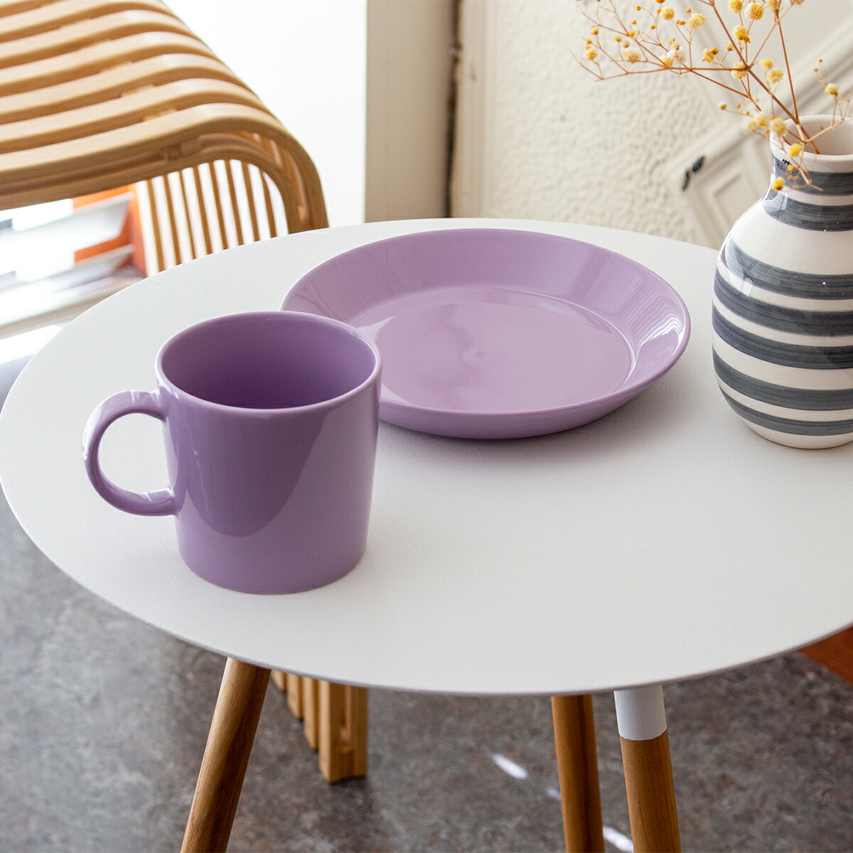 楽天市場】イッタラ ティーマ プレート 17cm ライトライラック セージ