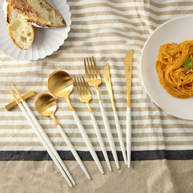 楽天市場】Cutipol GOA クチポール ゴア ホワイトマットゴールド 箸＋