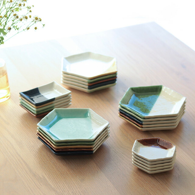 楽天市場】m.m.d. true colors line 取皿 8分掛け(取り皿 六角