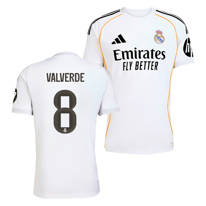 楽天市場】○レアルマドリード 25-26 ホーム 半袖 ユニフォーム No.8