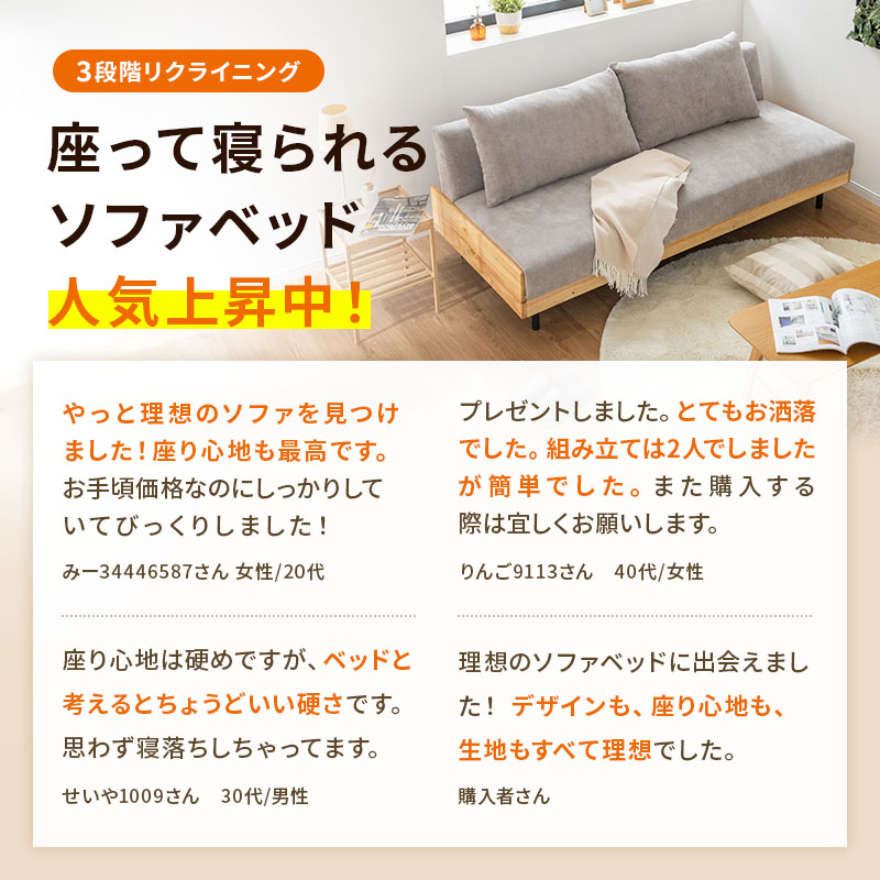 楽天市場】ソファ ソファベッド 2WAY 3人掛け 三人掛け 3Pソファ 幅186