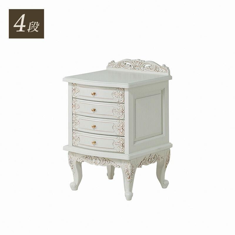 楽天市場】チェスト アンティーク調チェスト おしゃれ かわいい 4段 6